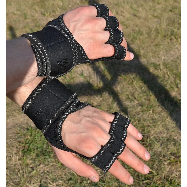 Перчатки для фитнеса MADMAX MFG-303 MAXGRIP neoprene wraps Black/Grey