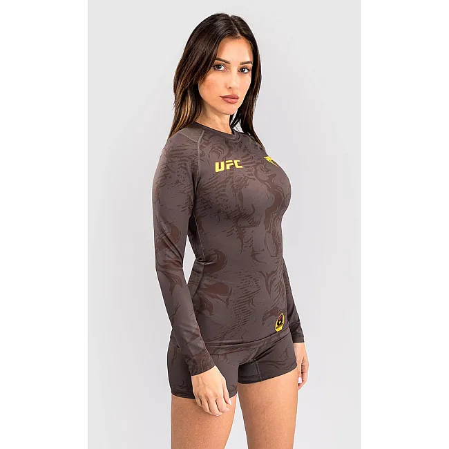 Рашгард женский UFC VENUM FIGHT WEEK 4.0 Womens Dark Brown