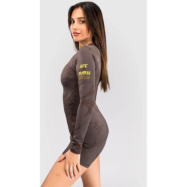 Рашгард женский UFC VENUM FIGHT WEEK 4.0 Womens Dark Brown