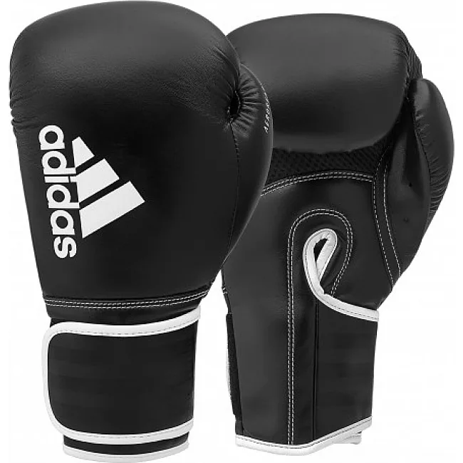 Перчатки боксерские Adidas Hybrid 80 (ADIH80) черний-белый