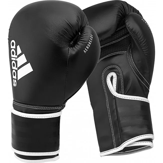 Перчатки боксерские Adidas Hybrid 80 (ADIH80) черний-белый