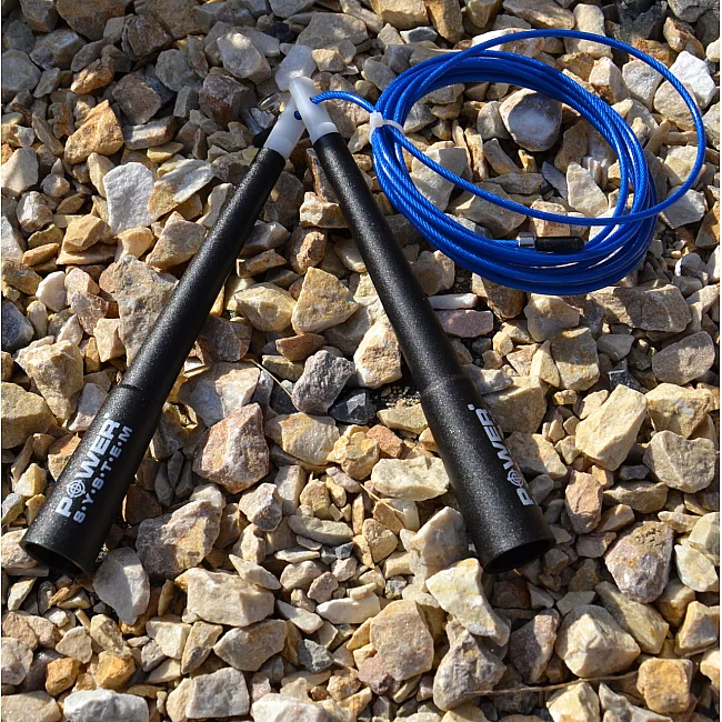 Скоростная скакалка POWER SYSTEM PS-4033 Crossfit Blue (2,8м)