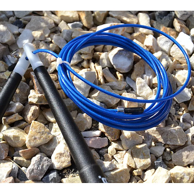 Скоростная скакалка POWER SYSTEM PS-4033 Crossfit Blue (2,8м)