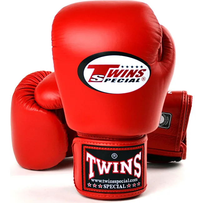 Перчатки для бокса Twins Velcro BGVL3 Red