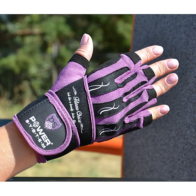 Рукавички для фітнесу Power System PS-2710 Fitness Chica жіночі Purple
