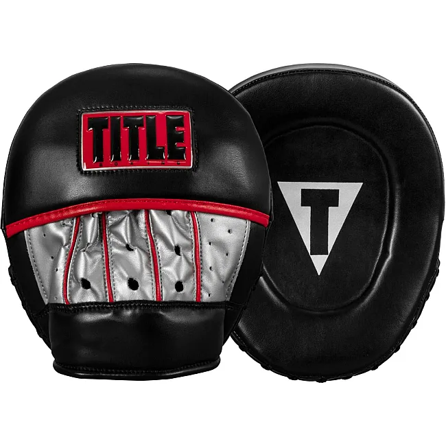 Лапи боксерські TITLE Boxing Valiant Punch Mitts - Black/Silver