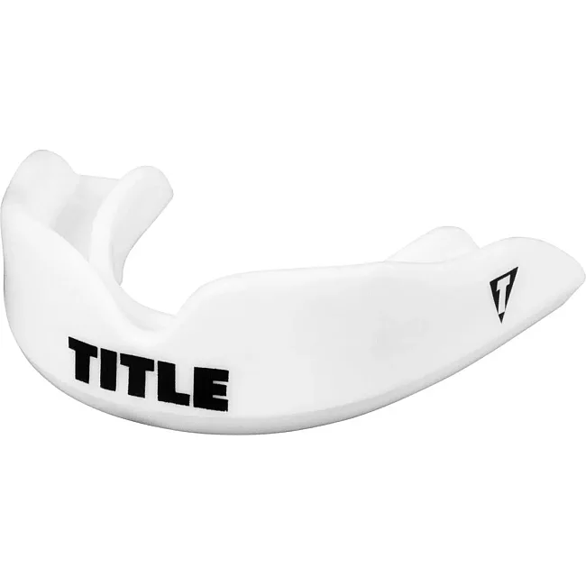 Капа TITLE Boxing Super Shield X2 детская (возраст до 10) White
