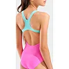 Купальник закритий для дівчат Arena LINES SWIMSUIT SWIM PRO BACK L рожевий, бірюзовий (для дітей)