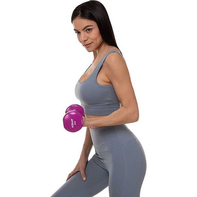 Гантели для фитнеса виниловые ZELART Beauty TA-5225-4 (Черный)