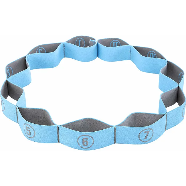 Лента эластичная с петлями для растяжки ленточный эспандер Elastiband SP-SPORT FI-8667 (Голубой)