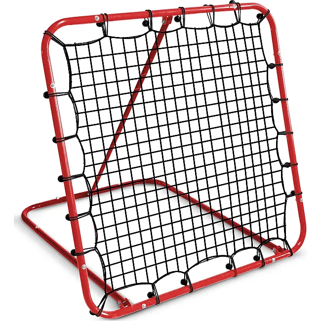 Сітка тренувальна для футболу Neo-Sport NS-491 Rebounder 120 x 120 х 107 см, червона