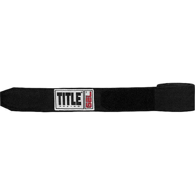 Бинты для бокса TITLE Boxing Gel Iron Fist Wraps Black 3м.