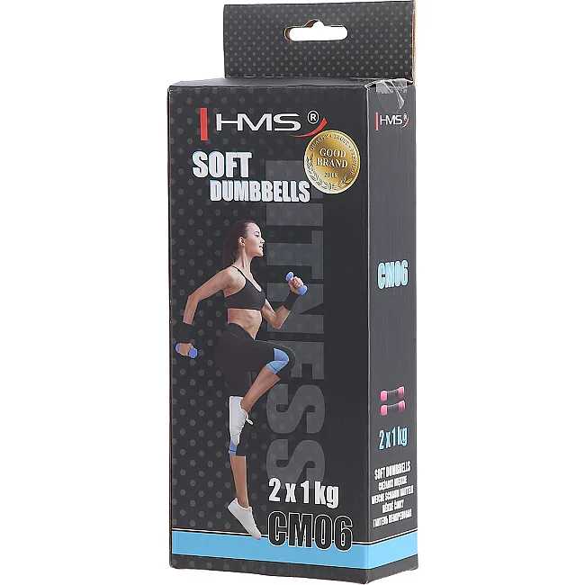 Гантели HMS CM06 2 x 1 кг, розовые.