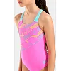 Купальник закритий для дівчат Arena LINES SWIMSUIT SWIM PRO BACK L рожевий, бірюзовий (для дітей)