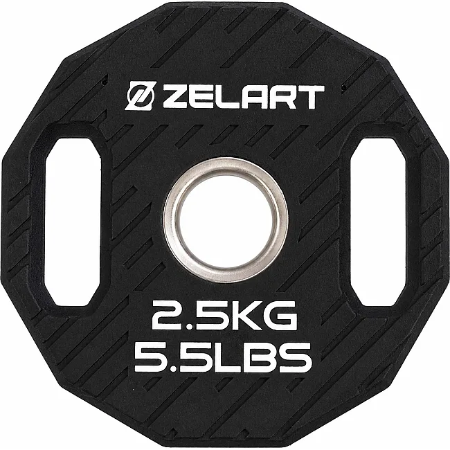 Блины диски TPU 2 Handle металлическая втулка ZELART TA-6996-2_5 (Черный)