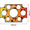 Мишень для футбольных ворот Neo-Sport NS-1479 300 х 200 см, оранжевая