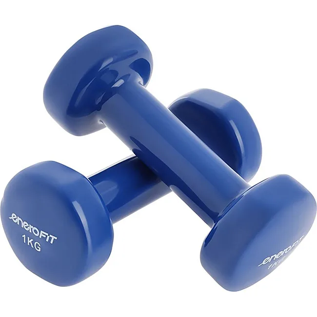 Гантели виниловые ENERO FIT VDB со стойкой, 7 кг