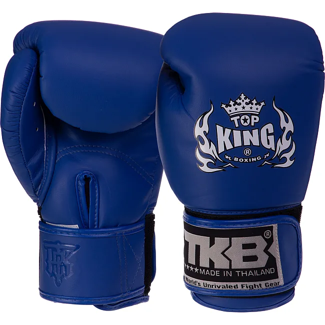 Перчатки для бокса детские кожаные TOP KING TKBGKC (Синий)