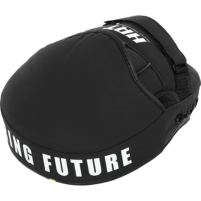 Лапа боксерская изогнутая тренировочная PU HARD TOUCH BO-4246 19x5x25см 2штуки (Черный-желтый)