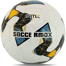 Футбольный мяч профессиональный SOCCERMAX FB-4208 №5 PU (Белый-желтый)