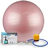 М'яч для фитнеса (фитбол) POWERPLAY 4001 Ø65 cm Gymball Розовый + насос