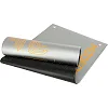 Коврик для фитнеса и спорта с люверсами для хранения Mdbuddy FI-2785 175x61x0,8см (Серый)