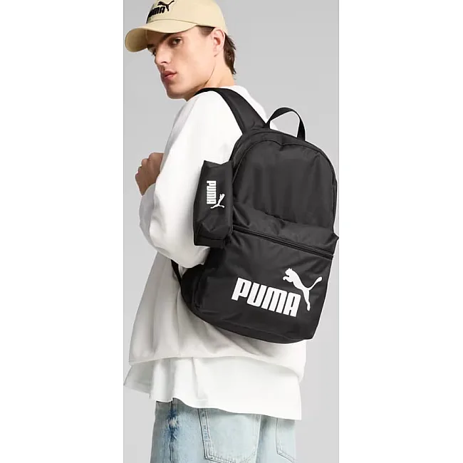 Рюкзак Puma PHASE Backpack Set 22L черный 30х14х44 см