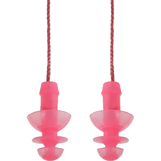 Беруши для плавания на шнурке Ear Plug YINGFA R086 (Розовый)