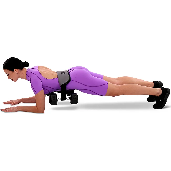 Пояс тренажер для ягодичного мостика регулируемый весовой пояс PORTABLE HIP THRUST STRAP EZOUS L-04