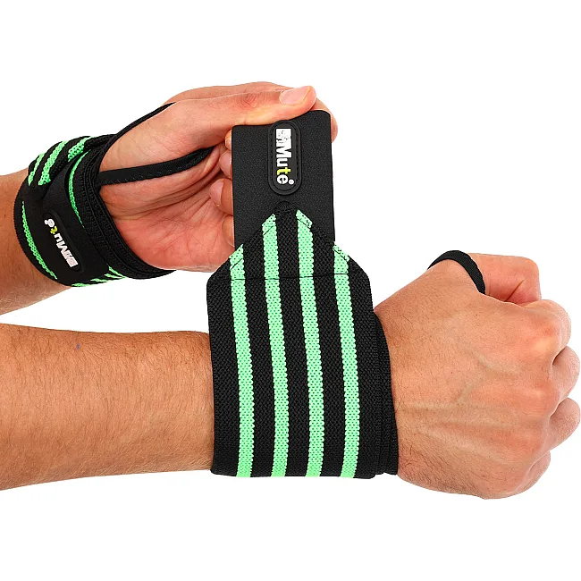 Кистевые бинты STRENGTH WRIST WRAPS MUTE TA-311 2штуки (Салатовый)