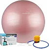 М'яч для фитнеса (фитбол) POWERPLAY 4001 Ø65 cm Gymball Розовый + насос