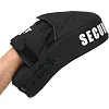 Лапа боксерская изогнутая тренировочная PU HARD TOUCH BO-4246 19x5x25см 2штуки (Черный-желтый)