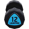 Гантели профессиональные
 с полиуретановым покрытием LiveUp LP8003-12 2шт по 12кг