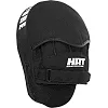 Лапа боксерская изогнутая тренировочная PU HARD TOUCH BO-4246 19x5x25см 2штуки (Черный-желтый)
