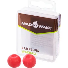 Беруши для плавания силиконовые Ear Plug MADWAVE M07170 см1 (Красный)