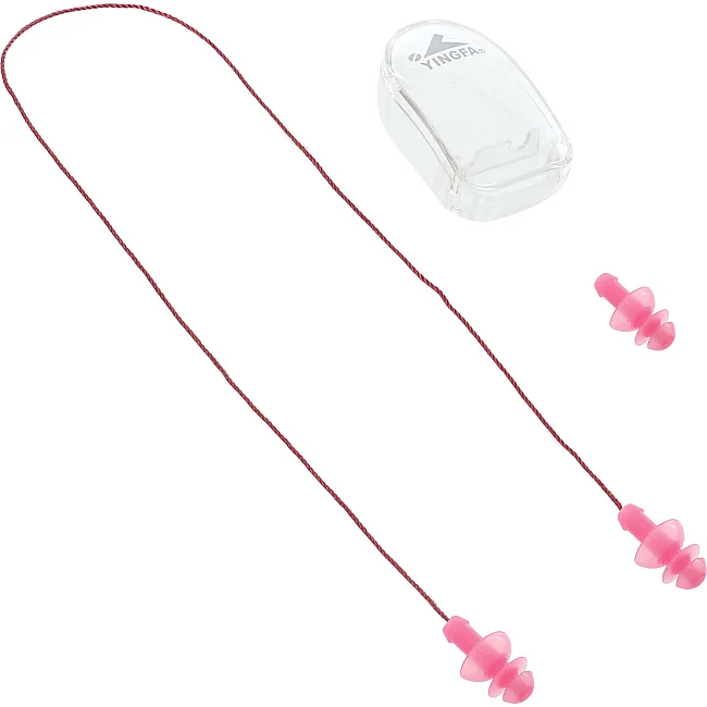 Беруши для плавания на шнурке Ear Plug YINGFA R086 (Розовый)