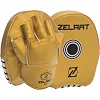 Мини-лапа боксерская изогнутая тренировочная PU ZELART BO-1418 20x17x3см 2штуки (Золотой)
