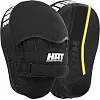 Лапа боксерская изогнутая тренировочная PU HARD TOUCH BO-4246 19x5x25см 2штуки (Черный-желтый)