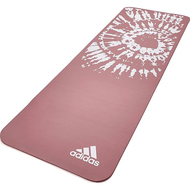Коврик для йоги Adidas Tie-Dye Yoga Mat розовый, белый 183 х 61 х 1 см