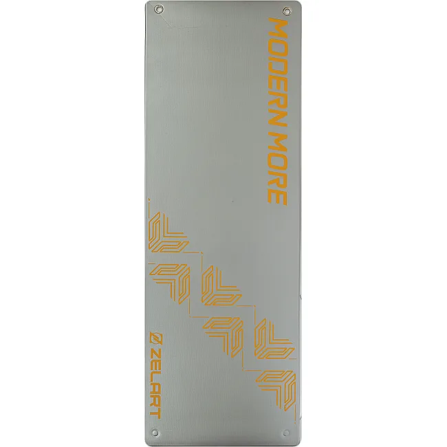 Коврик для фитнеса и спорта с люверсами для хранения Mdbuddy FI-2785 175x61x0,8см (Серый)