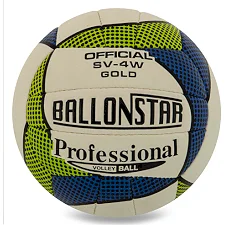 Волейбольний м'яч BALLONSTAR SV-4W №5 PU (Білий-зелений)