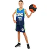 Дитяча баскетбольна форма
 NBA клуб Mavs 77 BA-3796 (Темно-синій-блакитний-салатовий)
