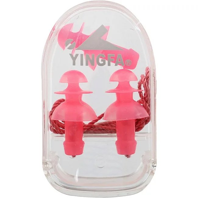 Беруши для плавания на шнурке Ear Plug YINGFA R086 (Розовый)