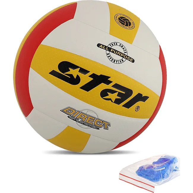 Волейбольный мяч
 STAR DIRECT VB4055-34 №5 PU
-красный (Белый-желтый)