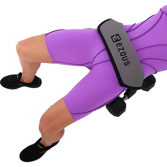 Пояс тренажер для ягодичного мостика регулируемый весовой пояс PORTABLE HIP THRUST STRAP EZOUS L-04