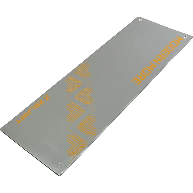 Коврик для фитнеса и спорта с люверсами для хранения Mdbuddy FI-2785 175x61x0,8см (Серый)