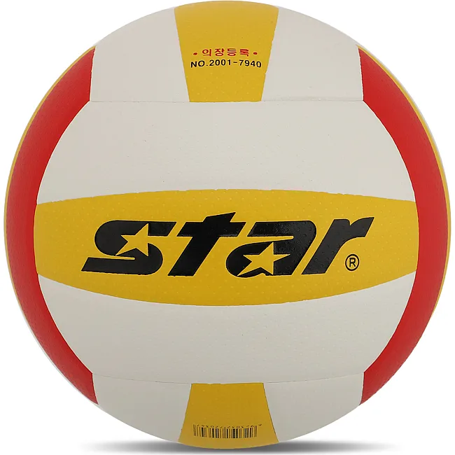 Волейбольный мяч
 STAR DIRECT VB4055-34 №5 PU
-красный (Белый-желтый)