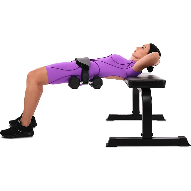 Пояс тренажер для ягодичного мостика регулируемый весовой пояс PORTABLE HIP THRUST STRAP EZOUS L-04