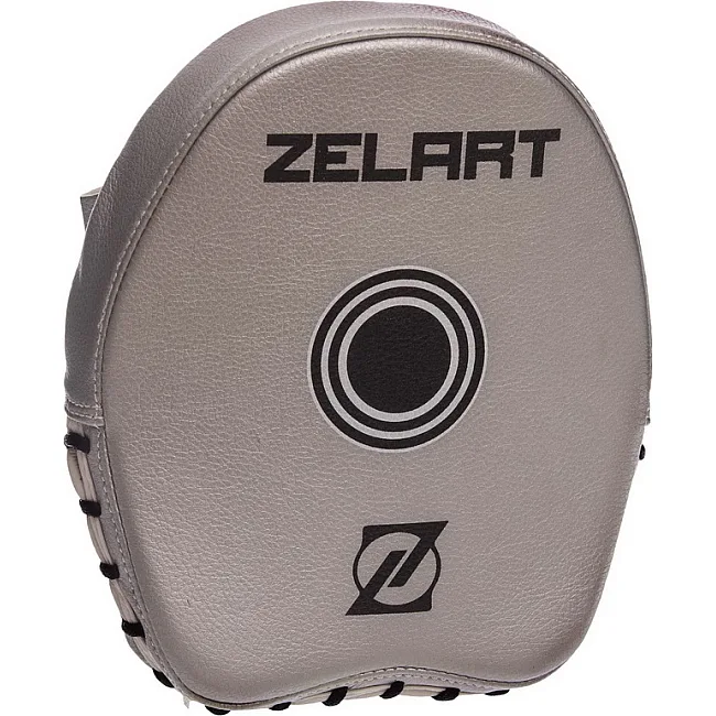 Мини-лапа боксерская изогнутая тренировочная PU ZELART
 BO-1418 20x17x3см 2штуки (Золотой)