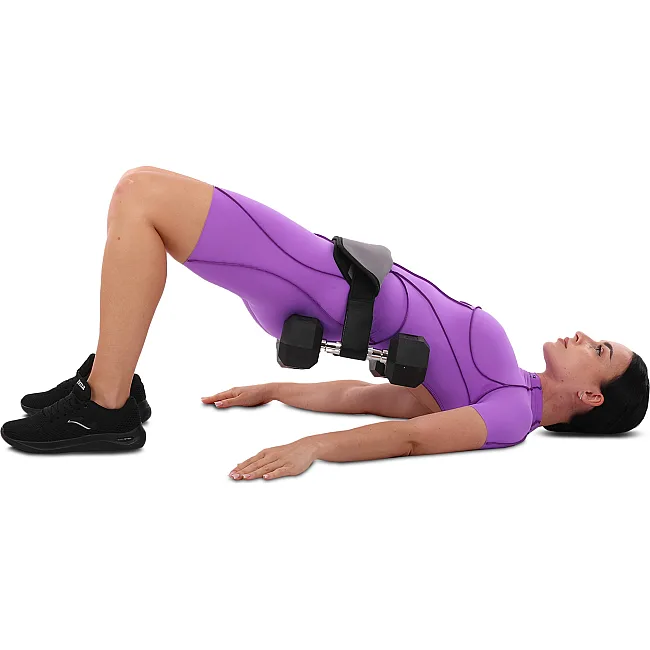 Пояс тренажер для ягодичного мостика регулируемый весовой пояс PORTABLE HIP THRUST STRAP EZOUS L-04